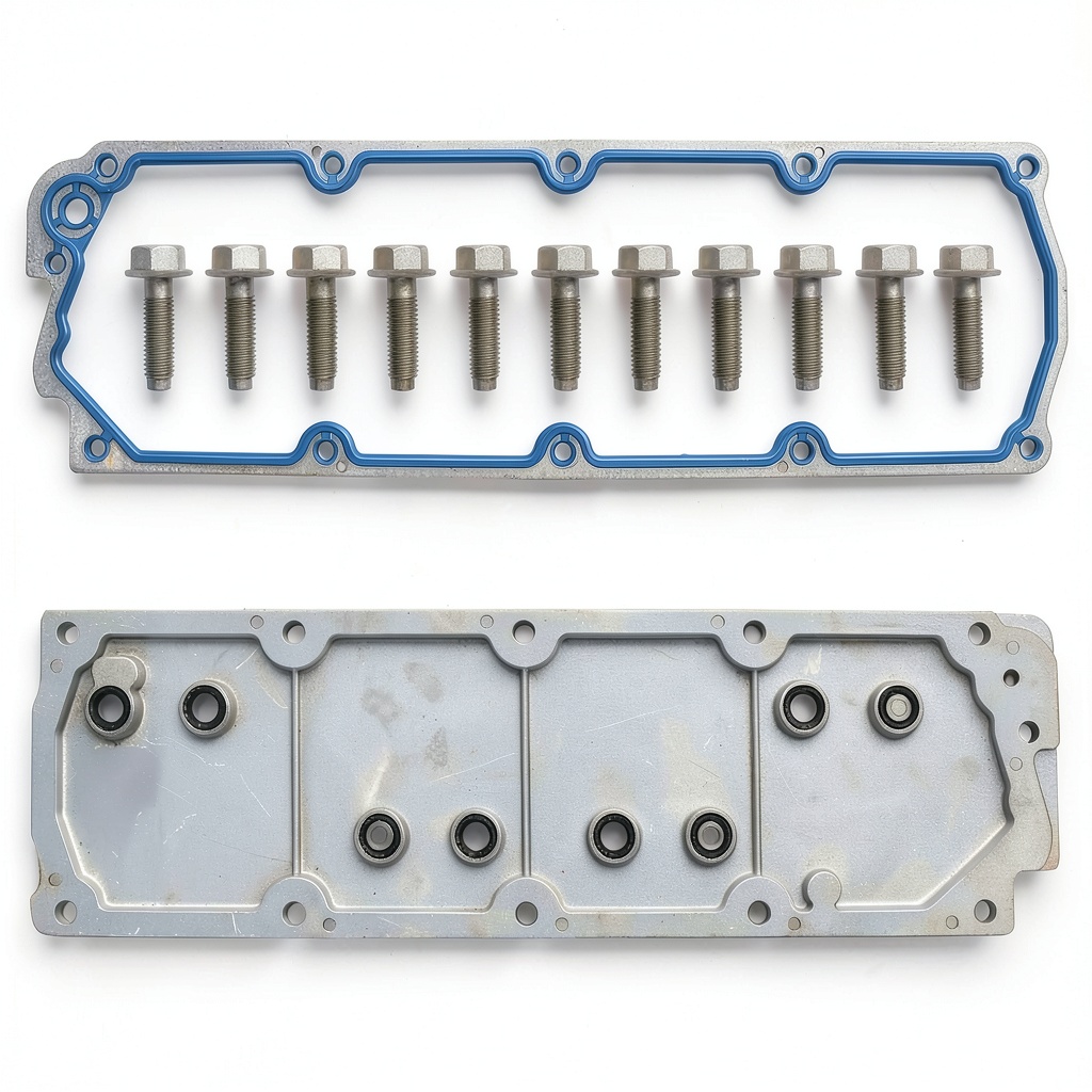 LS valley cover gasket made of aluminum