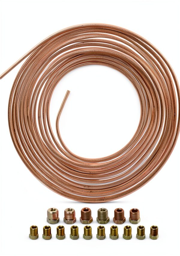 Poweka Copper Nickel Brake Line Kit for Automotive-2