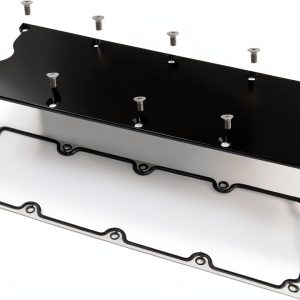 WnSEu low profile valley pan gasket cover aluminum-0