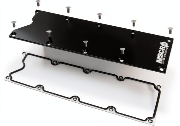 WnSEu low profile valley pan gasket cover aluminum-0