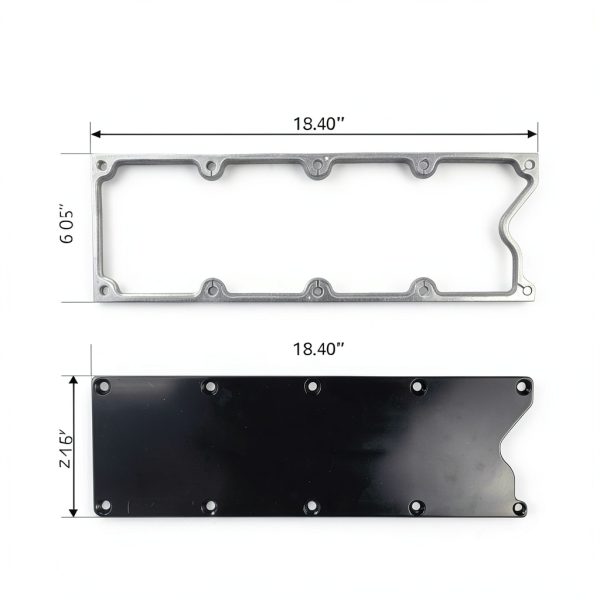 Valley Pan Gasket LLNSEAUTO Black Aluminum-5