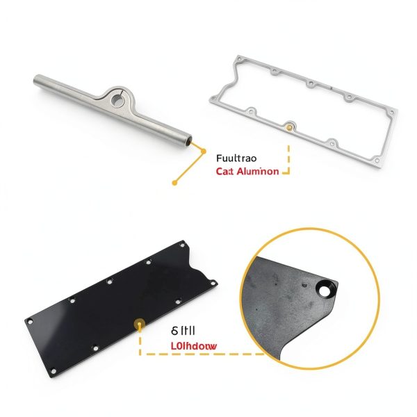 Valley Pan Gasket LLNSEAUTO Black Aluminum-2
