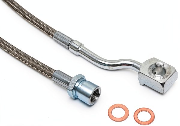 Rough Country Stainless Steel Brake Line Kit Extended 5-7.5 Lift Front-1