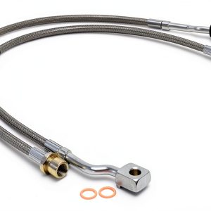 Rough Country Stainless Steel Brake Line Kit Extended 5-7.5 Lift Front-0