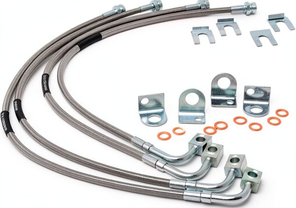 Rough Country Brake Lines for 2007-2018 Jeep Wrangler JK 4-6in Lift-0