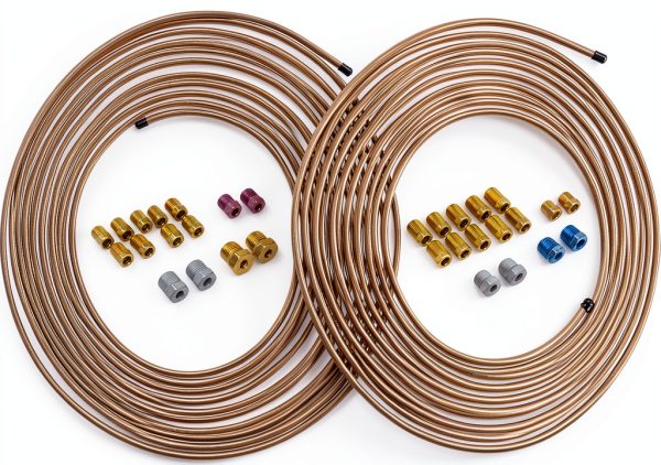 Brake Line Kit 4LIFETIMELINES Copper Nickel 25ft 3/16 and 1/4 Inch-1