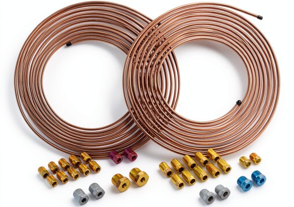 Brake Line Kit 4LIFETIMELINES Copper Nickel 25ft 3/16 and 1/4 Inch-0