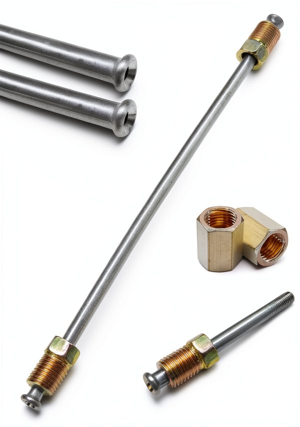Brake Line Tubing Kit UHANBUT 3/16 Inch Iron Flexible Brake Line Set-3