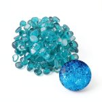 Glow in The Dark Pebbles Mzekgxm 100pcs Blue Luminous Decorative Rocks-0
