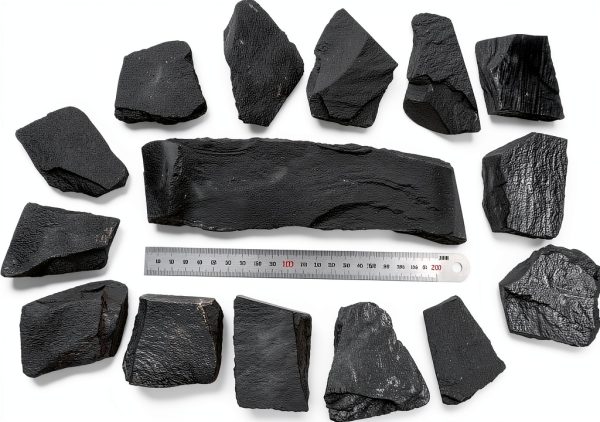 Natural Slate Stone Rocks Blue Handcart Décor 3lb Mix 2-3in & 8in-2