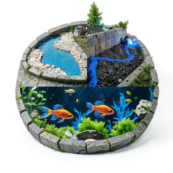 Glow in The Dark Pebbles Mzekgxm 100pcs Blue Luminous Decorative Rocks-4