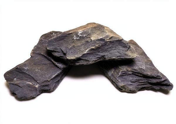 Natural Slate Stones Small World Aquascaping Rocks 8‑10in Deep Grey-0