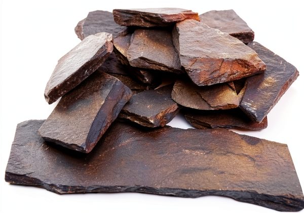 Natural Slate Stone Rocks Blue Handcart Décor 3lb Mix 2-3in & 8in-1