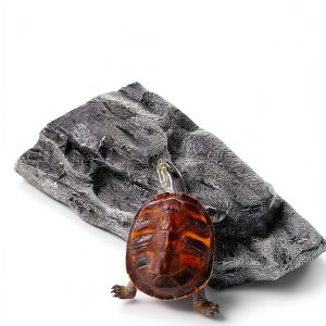 Turtle Basking Platform YZHZOM Resin Floating Terrace Gray 3x2x3-0