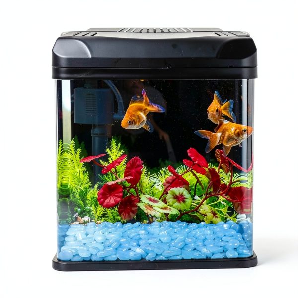 Glow in the Dark Fish Tank Rocks by Oubest - 100pcs White Pebbles-1